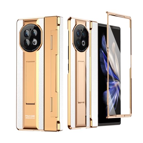 Coque VIVO X Fold 2 blanche avec protège-écran et charnière compatible charge sans fil