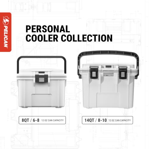 Pelican 14 Quart Personal Lunch Box Cooler (White/Gray) - image 7