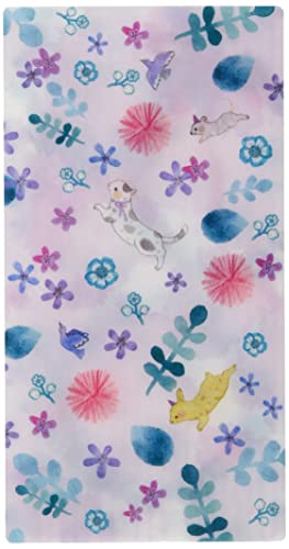 抗菌マスクケース ピンクの花畑