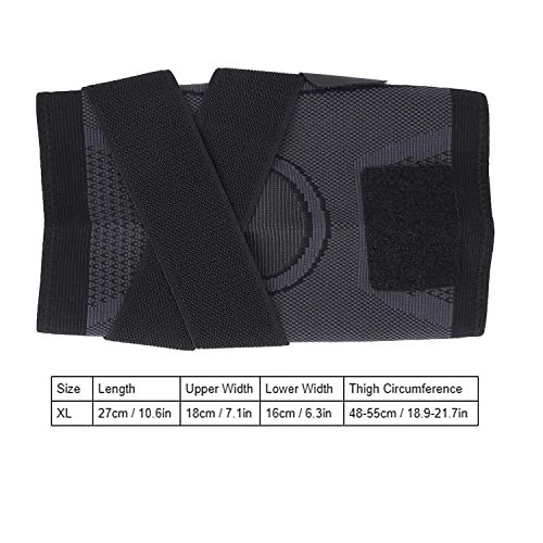 Image of Knee Brace, Knee Wrap Double?layer Compression Non-slip Compression Straps High Elasticity and Super Soft High Density for All Kinds Of Fitness Exercises(XL)