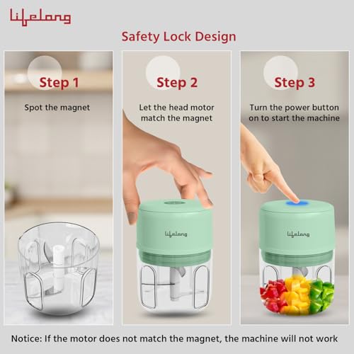 Lifelong Store Lifelong USB Rechargeable Wireless Electric 250 ml - Image 6