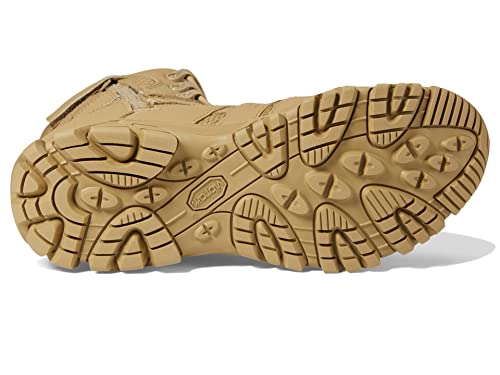 Merrell Men's Moab 3 8” Zip Tactical Waterproof Boots, Durable & Comfortable Coated Leather Combat Hiking Shoes3