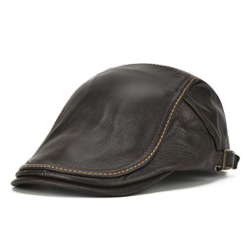 Casquette de baseball en PU pour homme chapeau hiver réglable