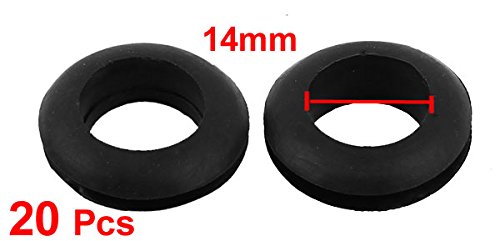 Arandelas de alambre eléctrico de 14 mm antichoque junta de goma elástica para paneles 20 uds 3