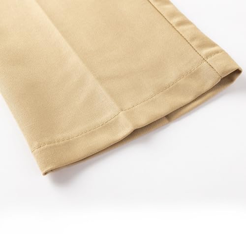 Image of HILEELANG Boys Girls School Uniform Pants Kids Dress Slacks Pants Elastic Classic Trousers 5-16 Years