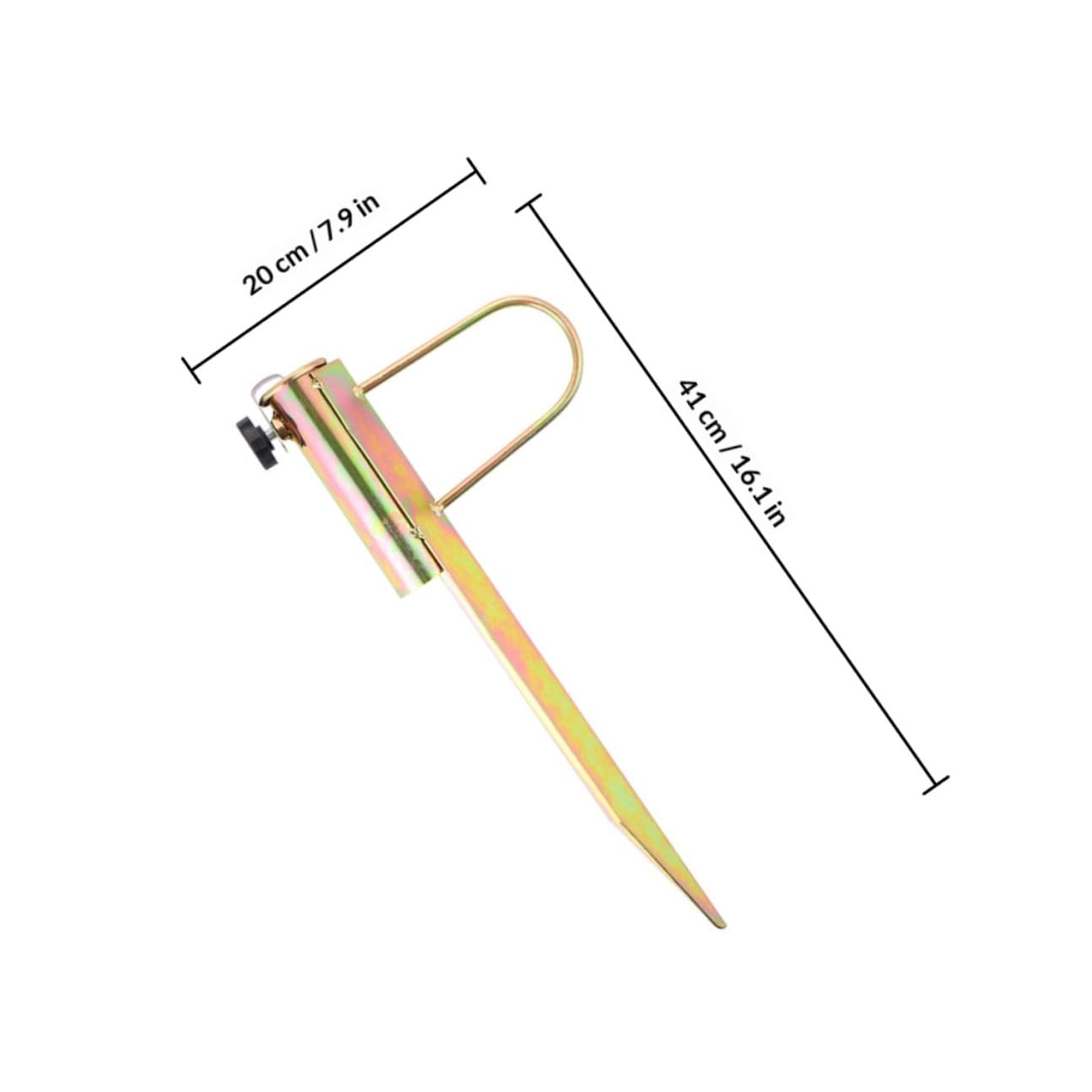 DOITOOL Strandsonnenschirm Schirmständer Stabile Sonnenschirmhalterung aus Eisen 2 Stück mit Schraubfixierung für 25-36mm Stangen für Sand und Lockeren Boden