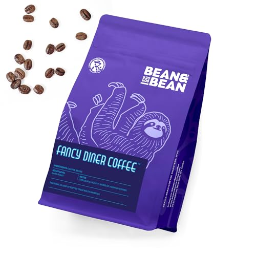 Bean & Bean Fancy Diner Coffee - Roasted to Order Whole Coffee Beans – Dark Roast Coffee with Notes of Chocolate and Cozy Memories – Freshly Roasted Whole Bean Coffee (Dark Roast)