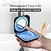 HEMILAB® Retainer Case, Slim Aligner Case with Vent Holes, Compatible with Invisalign, Mouth Guard Case with Mirror, Cute Orthodontic Retainer Case with Retainer Removal Tool and Brush, Black
