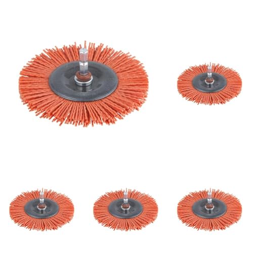 Brosse nylon circulaire wolfcraft 100mm pour décaper la rouille sans effort physique
