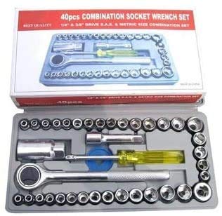 40-teiliges Steckschlüssel-Set, Autoreparatur-Werkzeuge, Steckschlüssel-Set (mehrfarbig) Cover