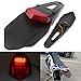 KATUR Rear Fender LED Brake Red Tail Light Lamp with Bracket for Off-road Motorcycle Motocross Dirt Bike (Red Lens)