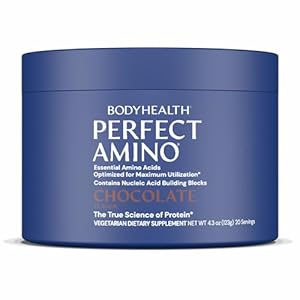 BodyHealth PerfectAmino – BCAA and EAA Powder for Pre and Post Workout – Amino Acid Energy Drink for Men and Women to Support Lean Muscle and Recovery – Chocolate – 20 Servings