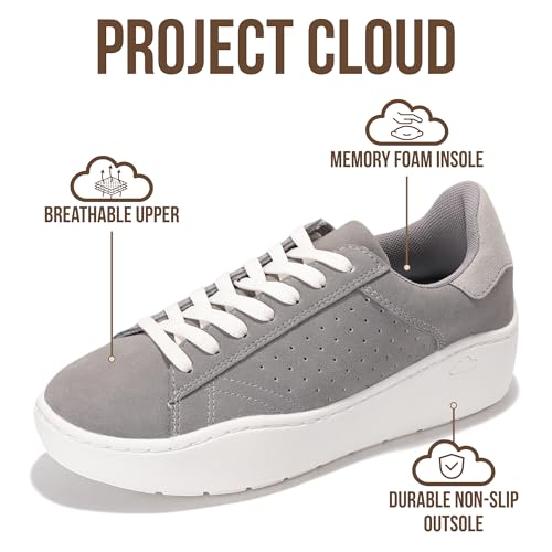 Image of Project Cloud Platform Sneakers for Women - Lightweight Womens Sneakers with Memory Foam Insole - Non Slip Lace-Up Womens Shoes - Perfect Summer Shoes for Women 2026 (Bossy)