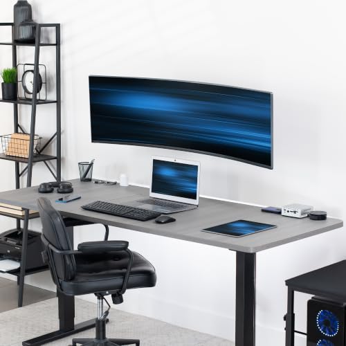 Image of VIVO Single Ultrawide Heavy Duty Monitor Mount Wall Bracket, Height Adjustable up to 6.3 inch, Screens up to 49 inch with Max VESA 75x75mm and 100x100mm, Black, MOUNT-VW49A