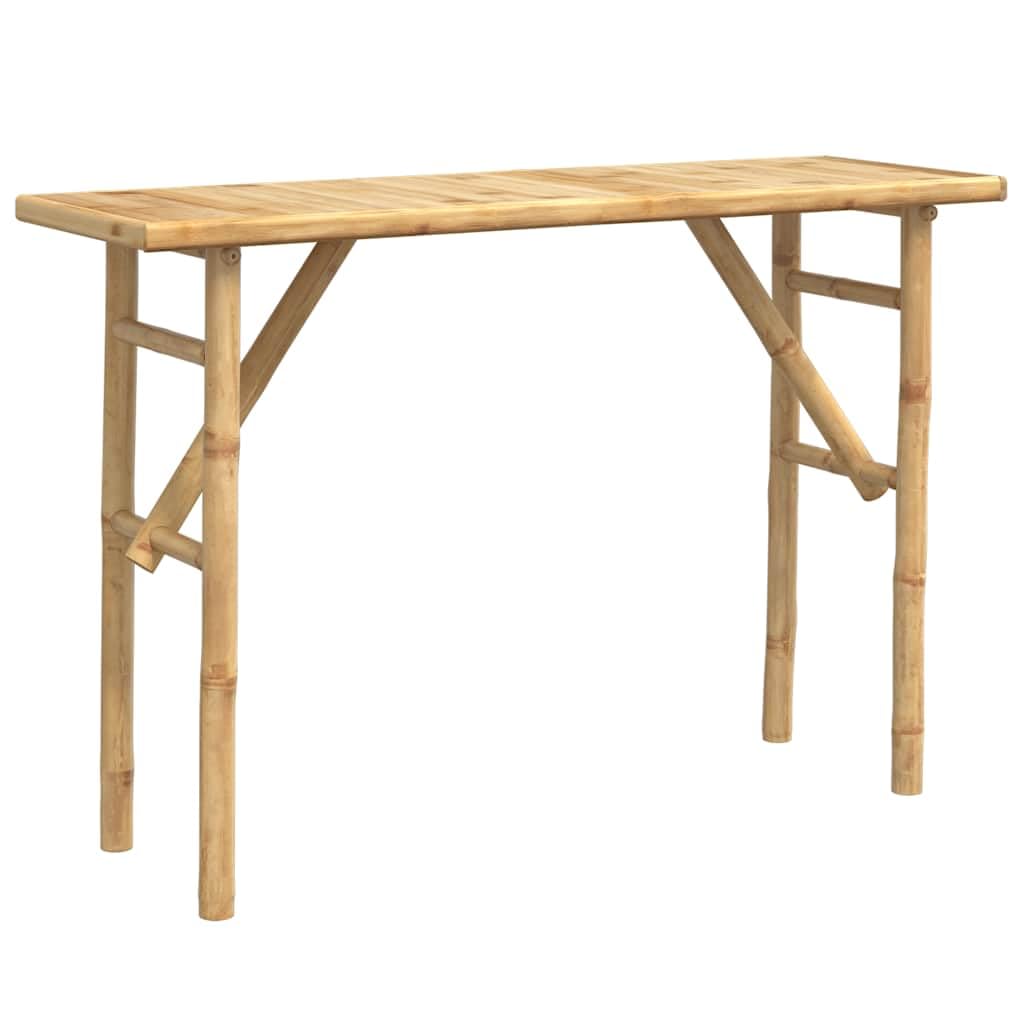 Bambus Konsolentisch 115x39x75 cm | Stabil, wasserbeständig, pflegeleicht mit feuchtem Tuch, für Wohnzimmer, Flur, Balkon