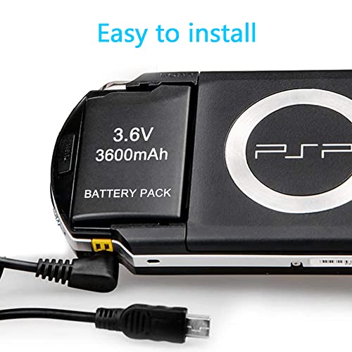 High Capacity Quality Real 3600Mah 3.6V Lithium Ion Polymer Li-Ion Polymer Rechargeable Battery Pack Replacement For Sony Psp 1000 Psp-110 Console(Not Compatible With Psp-2000/3000 Or Psp Slim) #TOP5