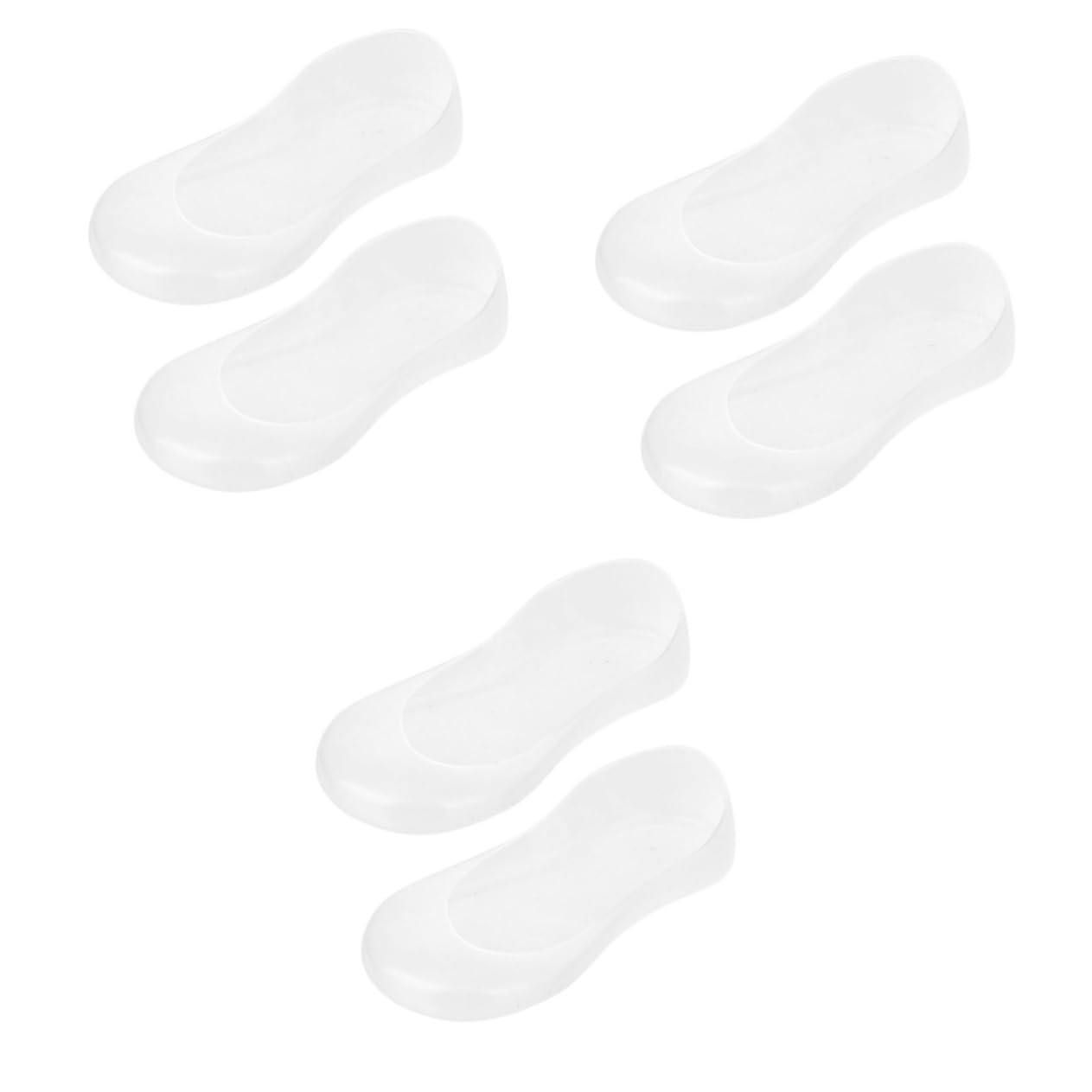 FOMIYES 3pcs Pair Foot Crack Pad Socks Silicone Gel Socks for Foot Care Heel Pads for Shoes Reusable and Washable (EU 34-37/us 4-6.5/UK 2-4)
