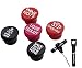 VINOVITA Funny Wine Stoppers (Set of 5) With Travel Corkscrew by Food Grade Silicone, Reusable, Leakproof & Flexible Caps | For Red & White Wine Tasting, Traveling, Gifts, Picnics & More