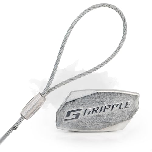 Image of Gripple - No. 1 Standard Loop Hangers | Standard Hanger Cable | Hanger with Fastener for Fast Suspension | 25 lbs Safe Working Load | Sold in Packs of 10 | 30 Ft Rope