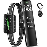 Dog Shock Collar, 2023 New User-Friendly IPX7 Waterproof Dog Training Collar with 3 Modes Electric Shocker for 10-120lbs, 2600FT E-Collar for Large Medium with Training Clicker (Black)