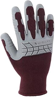 Carhartt Women's Knuckler Work Glove with Grip and Knuckle Protection, Dusty Plum, M