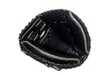 All-Star CM3000MBK-1BK34 Pro-Elite Professional Catching Mitt/Solid Black BK 34