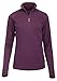 Medico Damen Ski Shirt Langarm Stehkragen Reißverschluss Elastisch Lila 38