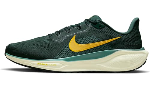 Nike Pegasus 41 Herren Straßenlaufschuh, Vintage Green/Infinite Gold-Bicoastal, 45 EU