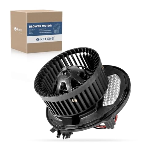 Image of KELOKE Front HVAC Heater Blower Motor Fan and Resistor Assembly Fits for 2015-2022 Audi & Volkswagen Vehicles - Golf, e-Golf, Golf R, GTI, A3, A3 Quattro, Q3, RS3, S3, Replace# 700341 5Q1819021