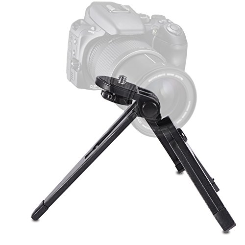 1Pc Mini Camera Tripod,Portable Folding Desktop Mobile Phone Camcorder Tripod Monopod Stand Mount Holder Bracket Photography Accessory For Cellphone,Sports Action Digital Camera #TOP23