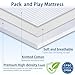 Ustenroya Pack and Play Mattress 38 x 26 x 1.5 inch, Soft Breathable Playard & Pack N Play Mattresses with Washable Waterproof Cover for Baby ＆Toddler