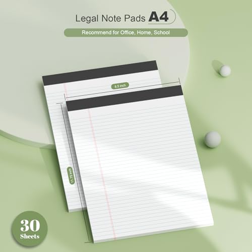 Bloc de notas A4 para hojas rayadas sin traspaso de tinta en pack de 6 2