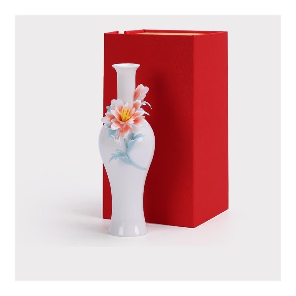 Vase en céramique de style chinois TUSUOD pour salon et bureau