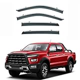 Window Visors for JAC T9 Hunter MK1 2021-2025 Visor Rain Guards Tape-on Side Window Deflectors Wind Deflectors Weather Shield Extra Durable Vent Shade Visor