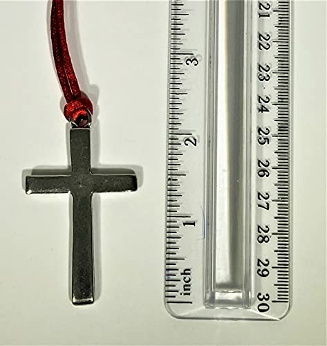 Pewter Cross Christmas Ornament Fine Pewter Made In Usa. Metal, Sculpture, Figurine. Gift. #TOP3