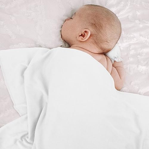 Image of AQOKKA Newborn Receiving Blanket with Bow Hat Mittens Wooden Card Set Newborns Toddler Baby Boy Girl Nursery Swaddle Wrap