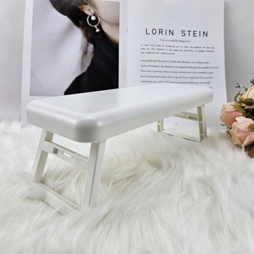 Nagel Armauflage Kissen, Nagel Handkissen, Maniküre Handauflage, Nagelauflage Kissen, Nagelstudio Kissen, für Maniküre-Salon, Handpflege, Reduzieren Sie Den Handdruck, 27.9 x 10.5cm(Weiß)