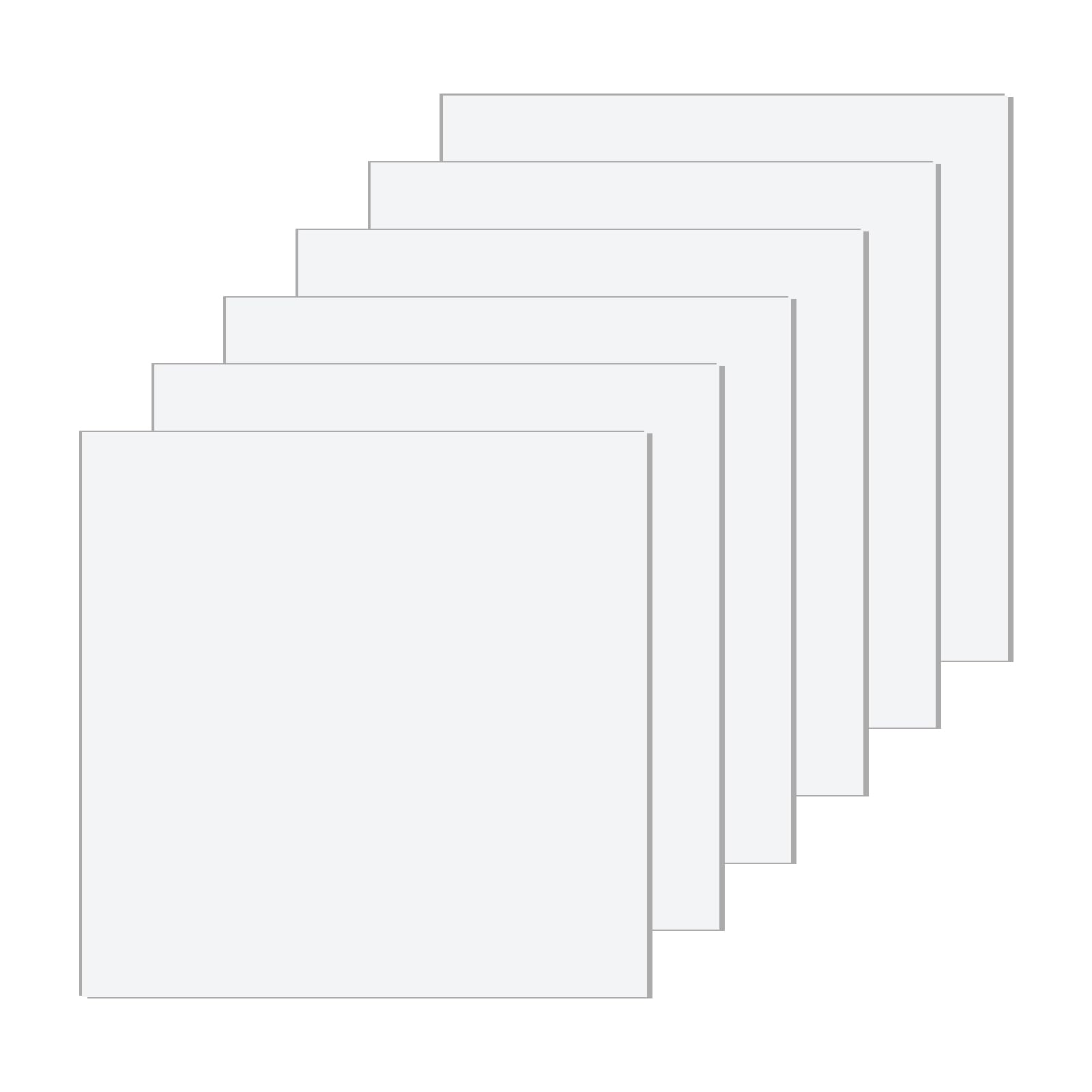 Feuilles acryliques transparentes 20x20 cm sourcing map pour cadres photo et loisirs créatifs
