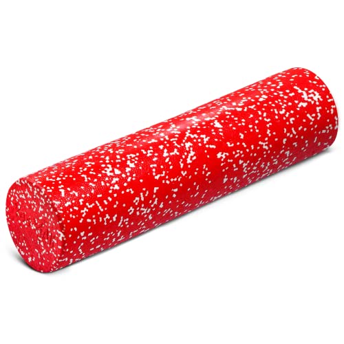 Yes4All High-Density EPP Round Back Roller Foam, Exercise Foam Roller for Yoga, & Pilates, Multiple Sizes and Colours, Red Snow - 24 inches by Yes4All - Used condition - US$17.19