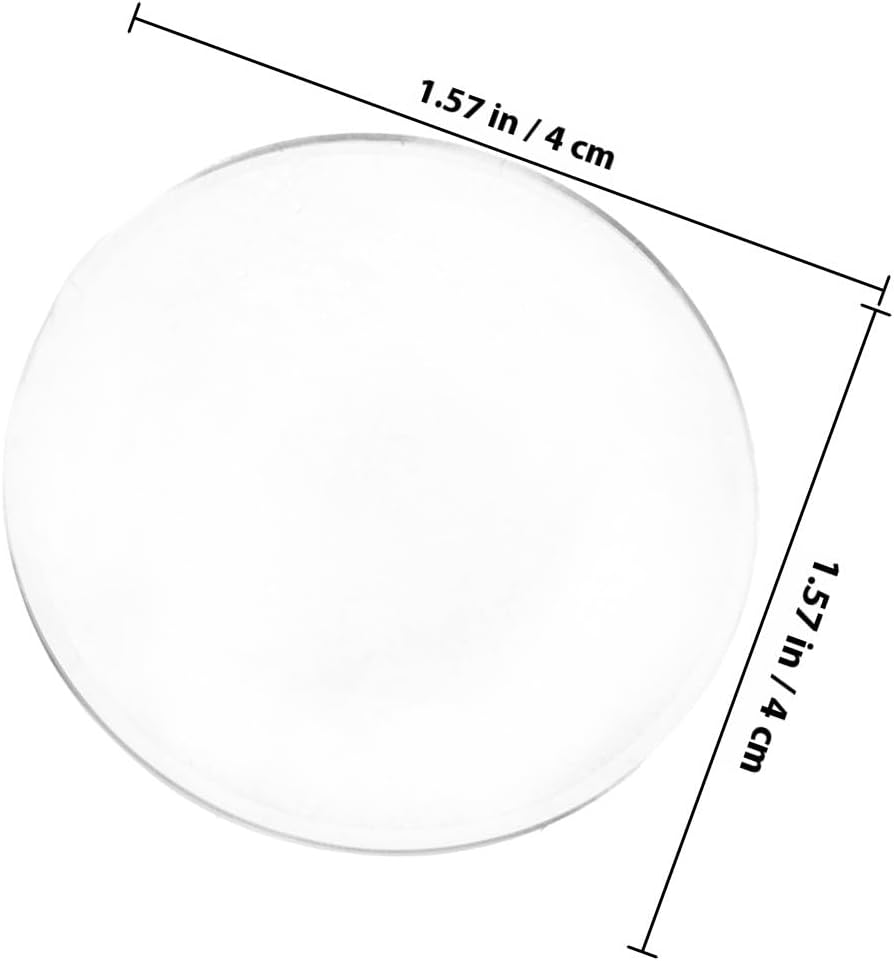 10pcs 42mm Flat-Convex Vr Headset Replacement Lenses Compatible with 3D Glasses and Accessories