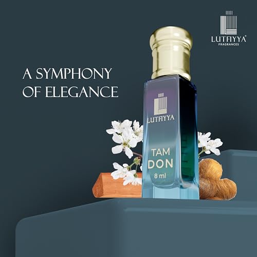 Image of Non-Alcoholic Attar Roll-On Perfume Oil (Pack of 2, 8ml Each) | Tam Don & Divinia | Long Lasting Sandalwood, Floral, Amber & Musk Fragrance for Men & Women