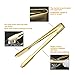 MSY BIGSUNNY 7 Inch Ice Tongs, Thickened Stainless Steel Sugar Cube Serving Tongs with Teeth for Tea, Party, Coffee, Bar, Food - Set of 2, Golden
