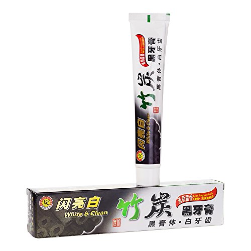 GoodPing Black Bamboo Charcoal Toothpaste,Whitening Tooth ,Bad Breath Elimination, Prevents Bad Breath ,Removes Plaque (Toothpaste)
