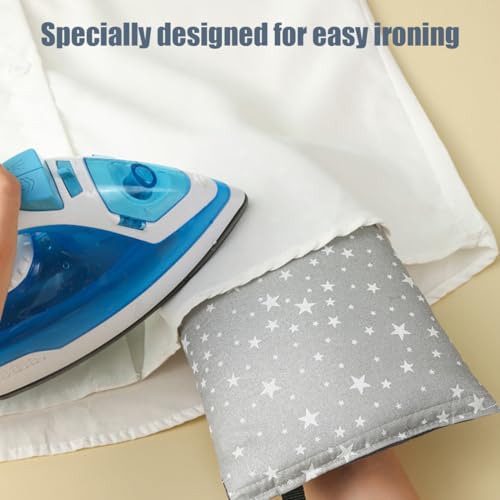 GXGM Garment Steamer Bügelhandschuhe, Dampf Handschuh mit Fingerschlaufe Wasserdichter Anti Dampfhandschuh Hitzebeständige Handheld Garment Steamer Zubehör für Kleidung Hemden Bügeln(Grau)