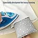 GXGM Garment Steamer Bügelhandschuhe, Dampf Handschuh mit Fingerschlaufe Wasserdichter Anti Dampfhandschuh Hitzebeständige Handheld Garment Steamer Zubehör für Kleidung Hemden Bügeln(Grau)