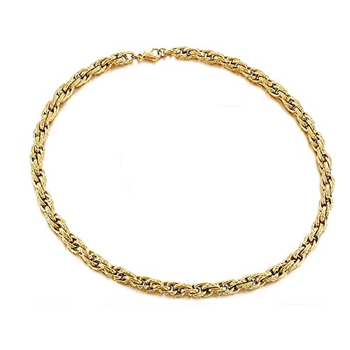 Chaîne or maille corde motif de serpent pour sublimer vos tenues du quotidien