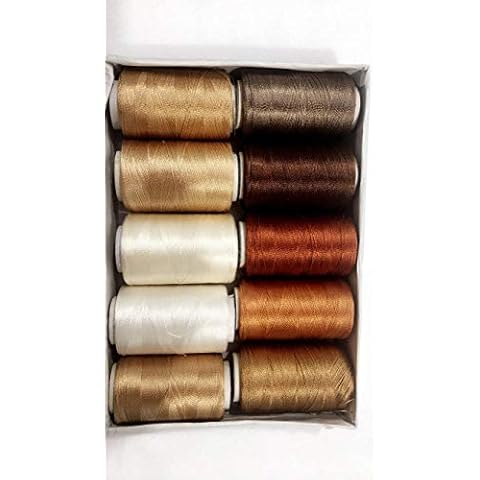 Browns 10 x Rayon Silk Embroidery Threads Cover