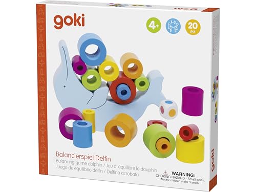 Wooden dolphin balancing game, Mixed, Medium - Image 4