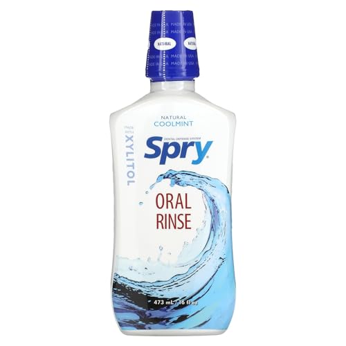 Spry Natural Mouthwash Dental Defense Oral Rinse with Xylitol, Al...