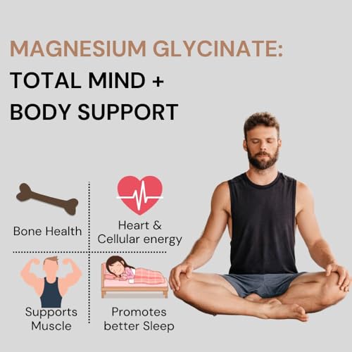 Image of Pure Nutrition Magnesium Glycinate + Zinc (350mg), 180 Veg Tablets (60x3) | For Bone, Muscle & Nerve Health l Better Relaxation & Sleep Quality | Helps Ease Period Cramps | Supports Stress Relief & Heart Health